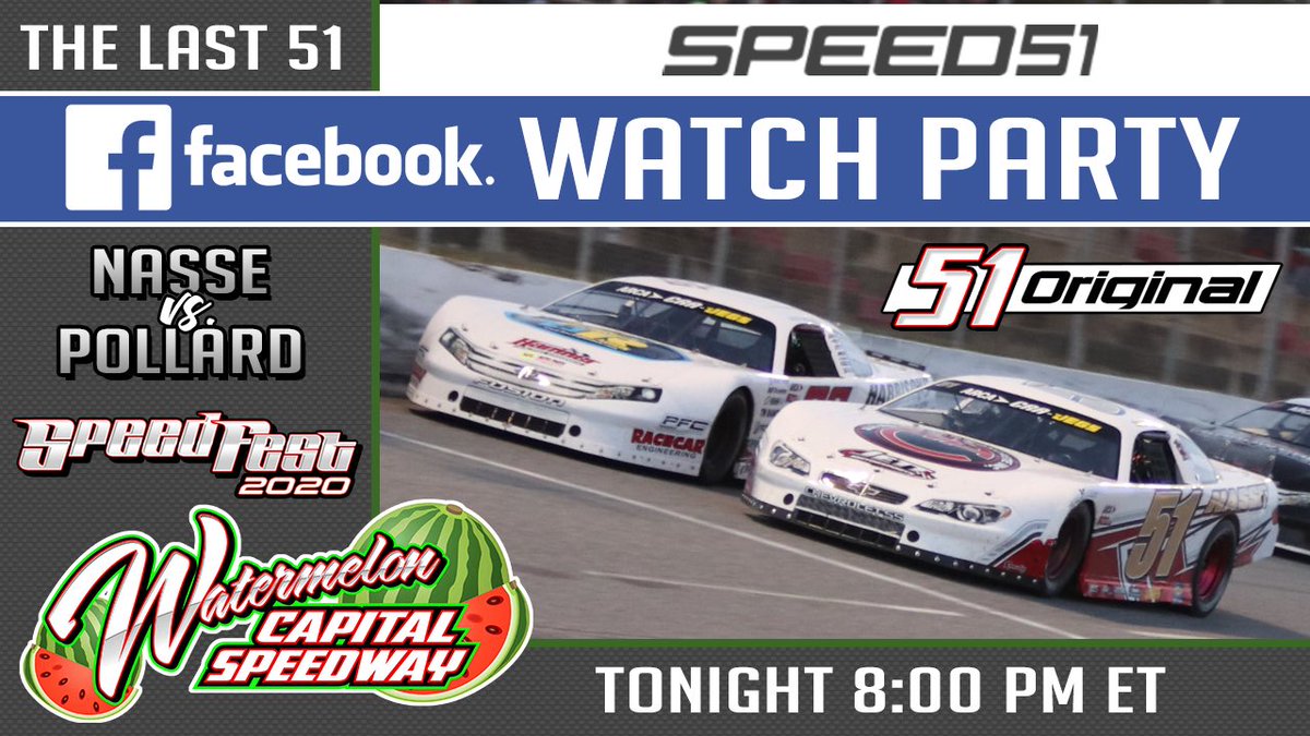 RacingAmerica's tweet photo. Get some snacks ready for the #51WatchParty tonight! ๐ฟ
Join us tonight as we host a ๐๐ฅ๐๐ #51WatchParty for @CRAracing #SpeedFest2020 on our Facebook page!
๐: 8 p.m. ET
๐บ: https://t.co/7AoWK0iZ8o https://t.co/qm5nlyuZ4l