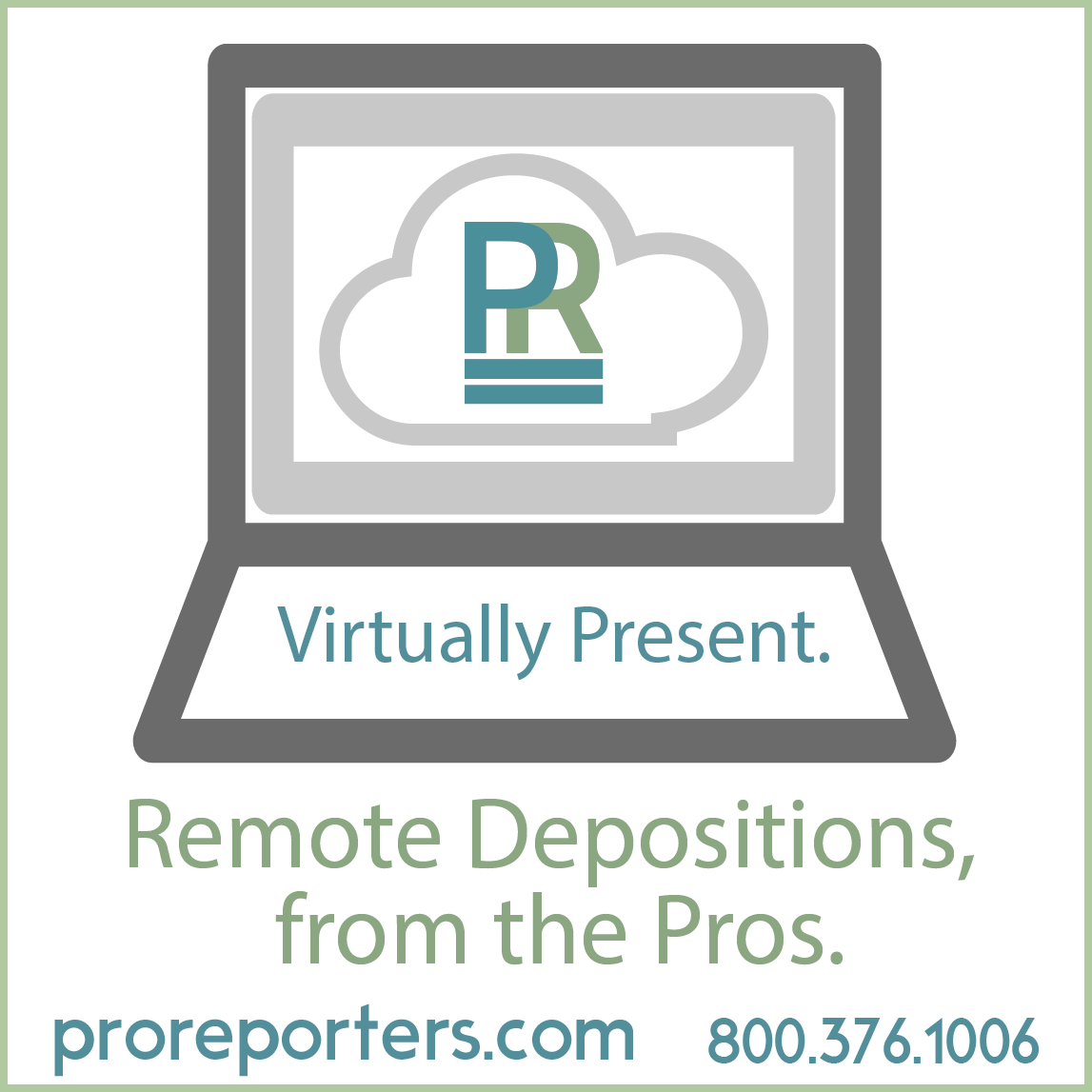 ProReporters's tweet image. While we're all working from home, go ahead and take those depositions using our FREE videoconferencing services. You can even show exhibits electronically! Nobody has to leave home. Contact us today for a demo or if you have any questions about taking your depositions remotely.