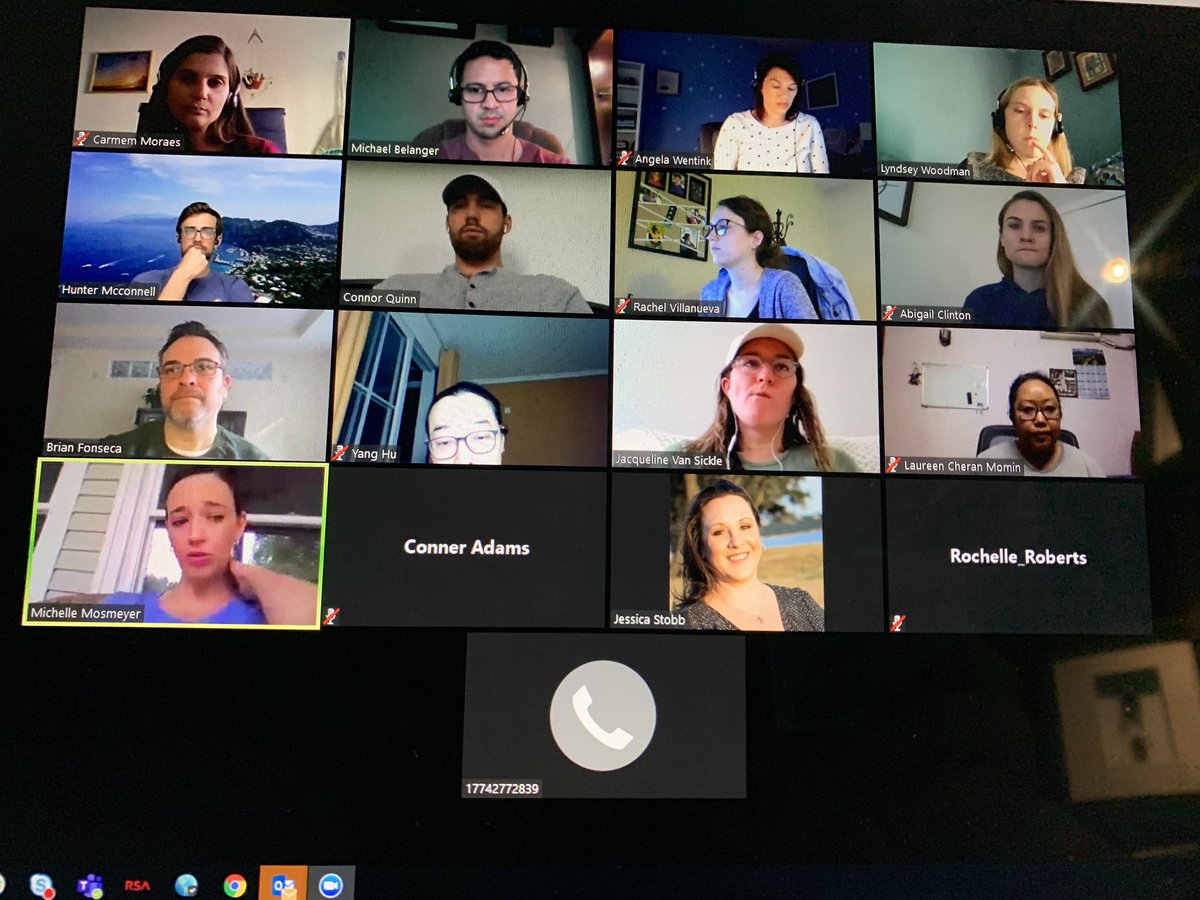 One good thing of working from home full time is that I get to see my awesome team on video way more than I did before. #DellGC #iwork4dell #lifeatdell