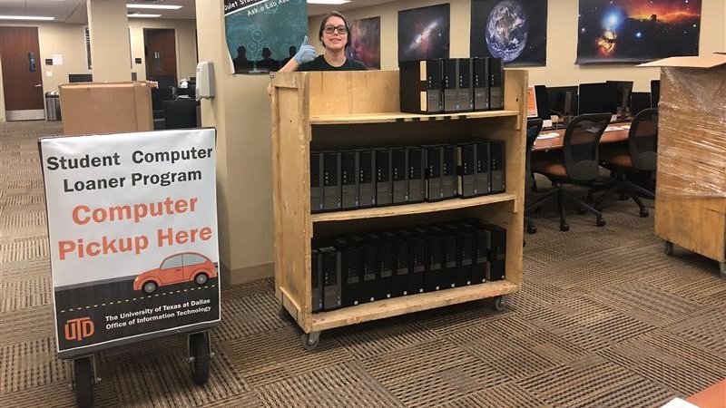 #UTDStudents that need a device for <a href="/UTD_eLearning/">UTD eLearning</a> can request to borrow one for free. Pick up will be in parking lot G by McDermott Library and we will be following #socialdistancing measures. Reserve your computer online! utd.edu/t/5655