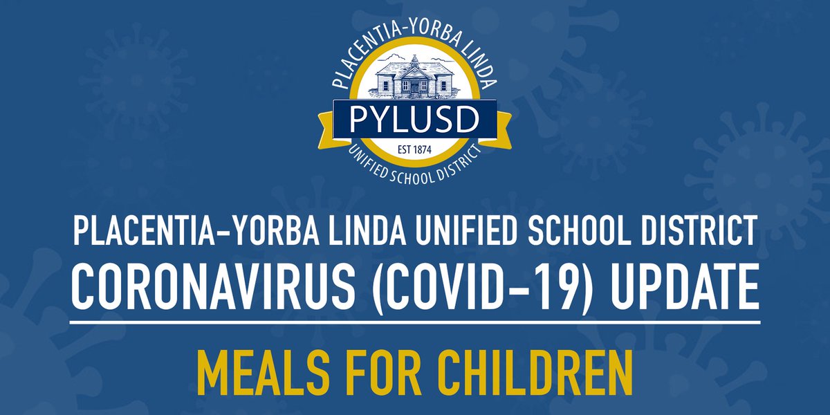 #PYLUSD remains committed to providing meals for all students during our temporary closure. Free breakfast &amp; lunch meals will be available Mondays and Thursdays at 4 locations starting March 30, 2020. 🍎 See our full message and schedule at pylusd.org/news/.