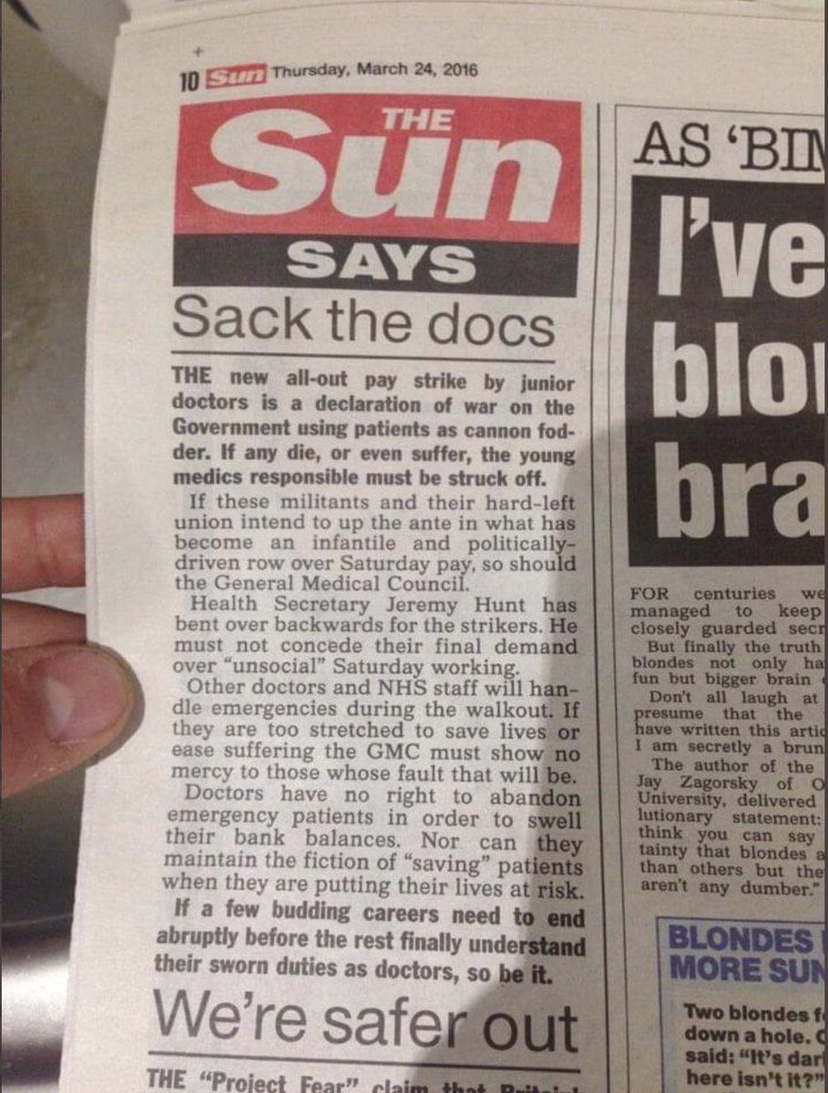 bencsmoke's tweet photo. when some of those who are now fighting day and night against coronavirus were asking for fair conditions just a few years ago, it was the tories who refused + newspapers like the sun who called for those on strike to be fired. don't let the clapping erase history. https://t.co/CqiZiHaS6H