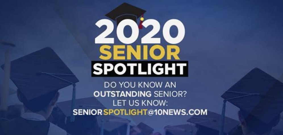 I feel for all the high school seniors out there who are missing out on one of the most fun periods of their youth. If you know someone who should be highlighted, please send <a href="/10News/">ABC 10News San Diego</a> an e-mail. <a href="/10NewsSmith/">Steve Smith</a> is looking for stories of senior accomplishments that should be shared!