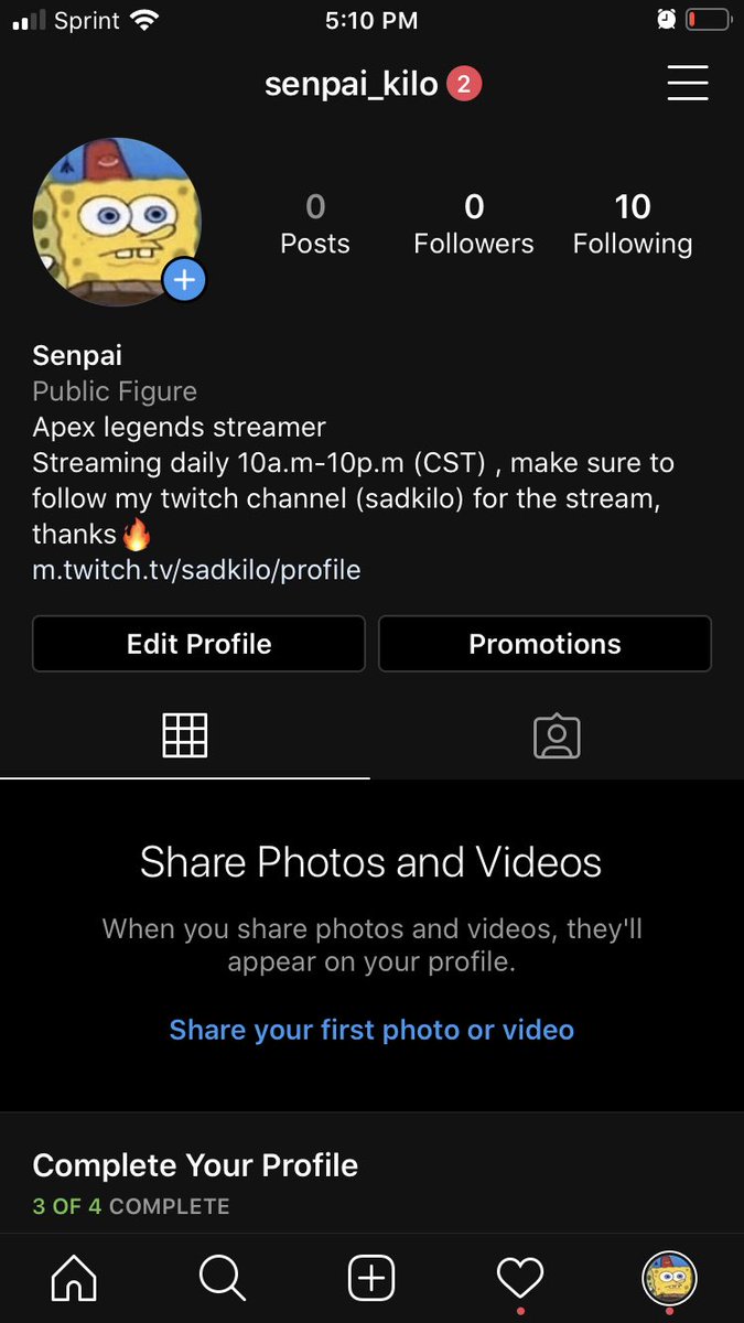 kilo_sad's tweet photo. Made a new professional insta so we can start getting serious about streaming, make sure to follow and lets get it😁✅ https://t.co/LQfPunCQxg