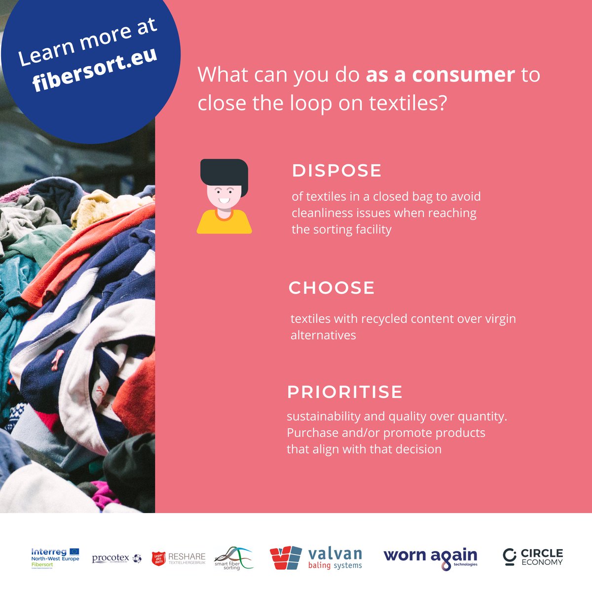 #fibersort #postconsumer #textiles #textilewaste
#recycling #sustainablefashion #closingtheloop
#circularfashion #circulartextiles #zerowaste 
#makefashioncircular #circulareconomy
