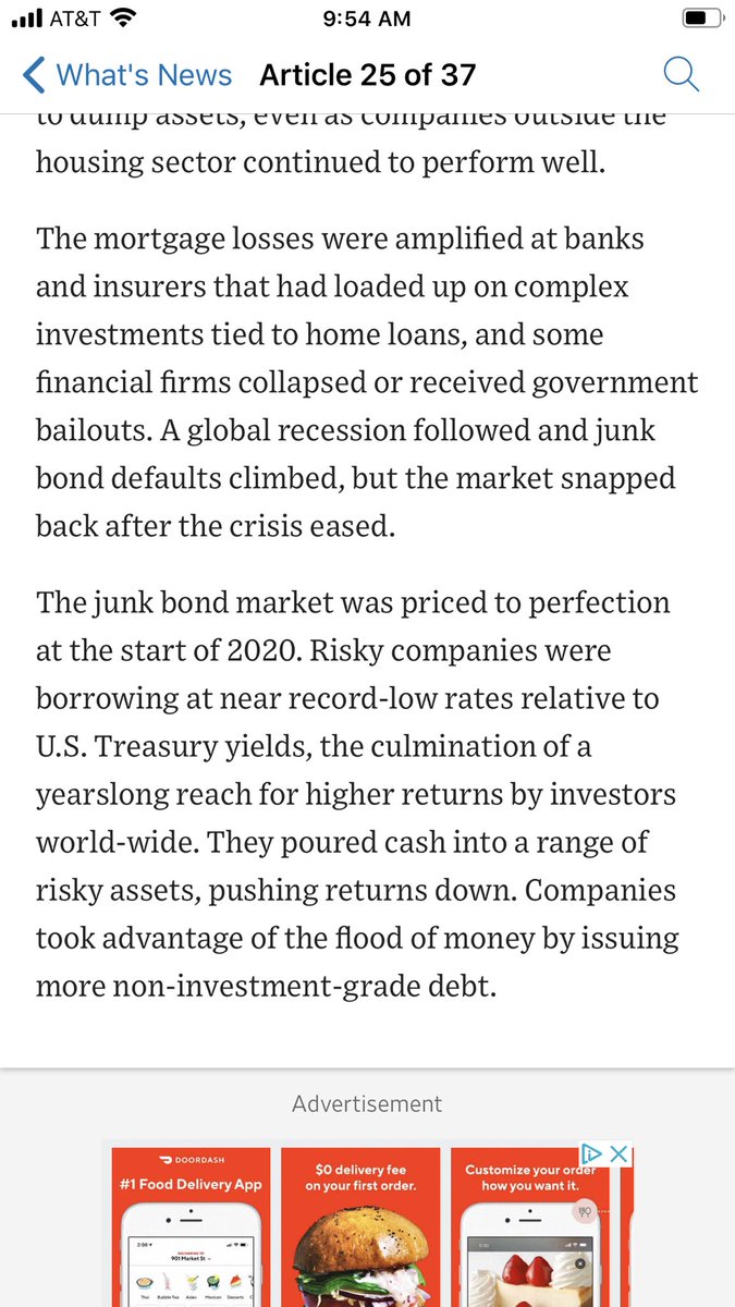 outofthebaxa's tweet photo. Good thing we all learned the danger of financing debt with junk bonds in 2008...oh, um... *opens bottle of wine at 3:19 pm* https://t.co/4Jemjy05Rv