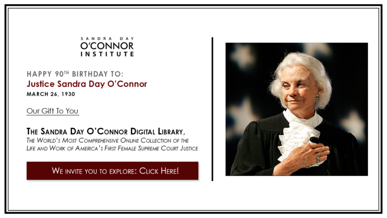 Happy birthday much admired Justice Sandra Day O\Connor so honored to have met you twice :-) 