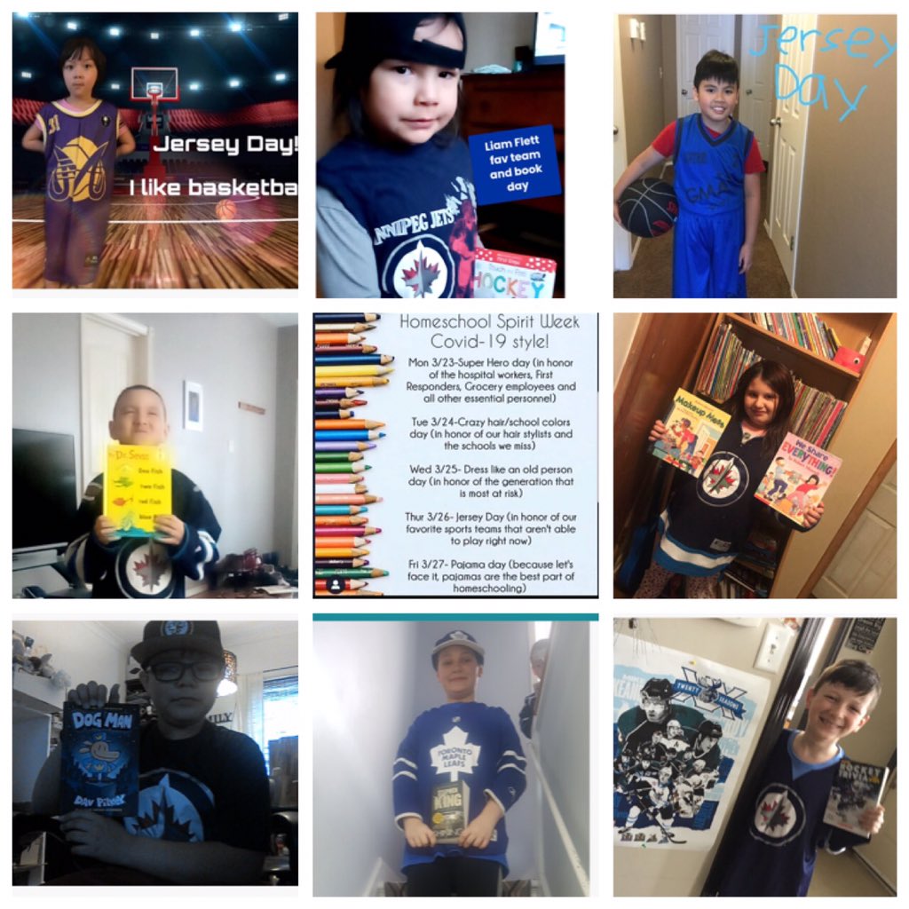 Today we celebrate the athletes whose seasons were cut short this year and the joy of reading. Although we may be at home, you can travel the world and go on the best adventures when you read a book. 

Spirit week