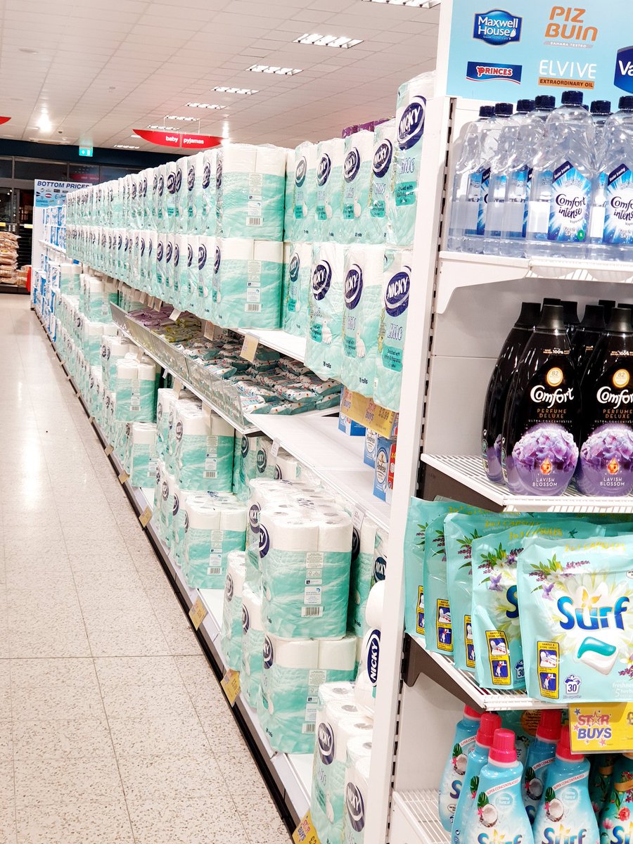 nsikub's tweet photo. Just like that no more fuss plenty #toiletroll everywhere #StopHoarding #StopPanicBuying #stopstockpiling #CoronavirusLockdownUK https://t.co/eIvP8UYmzS