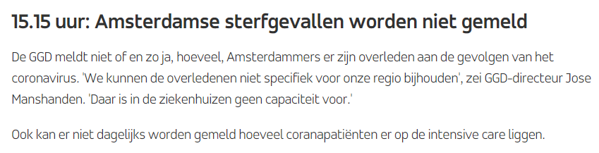 Elke dag worden trouw de #cijfers van het <a href="/rivm/">RIVM</a> gemeld.
Zoveel doden.
Zoveel nieuwe besmettingen.
Maar waar zitten we met z'n allen naar te kijken?
Waar baseren we al die mooie grafiekjes op?
Hier de berichtgeving over #Amsterdam
#coronavirus 
#draadje
at5.nl/artikelen/2009…
