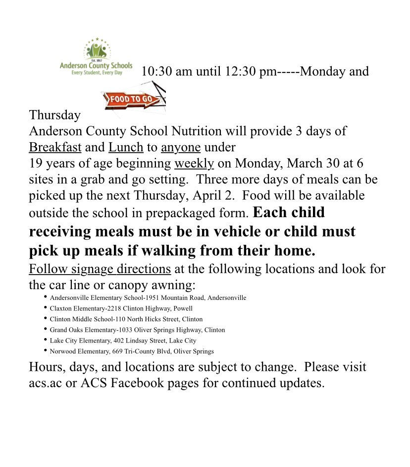 AC School Nutrition (@andersontnsnp) on Twitter photo 