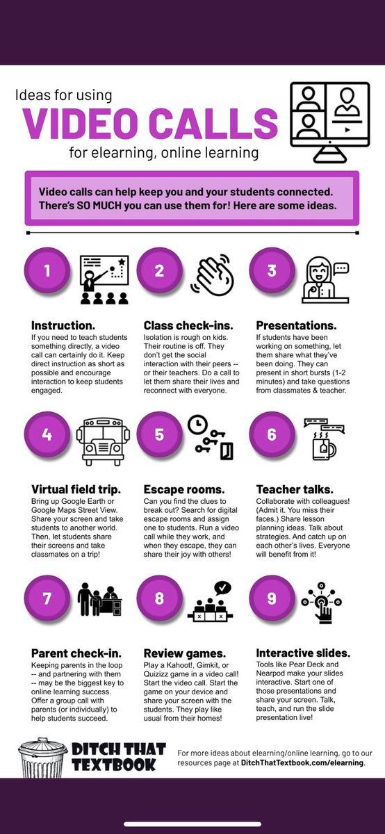 Great ideas for making video calls with students! <a href="/BelviewBees/">Belview Elementary</a> <a href="/HardingAvenue/">Harding Avenue Elem</a>