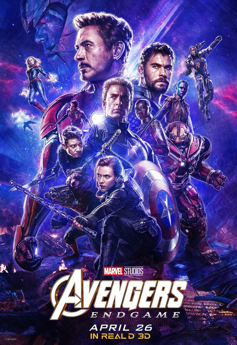  #AvengersEndgame (2019) is it perfect? No. Will i always get excited seeing every moment of it? Absolutely, there is just something wonderful about this movie that enjoy and i always lose it during the assemble scene like literally. "Part Of The Journey Is The End"