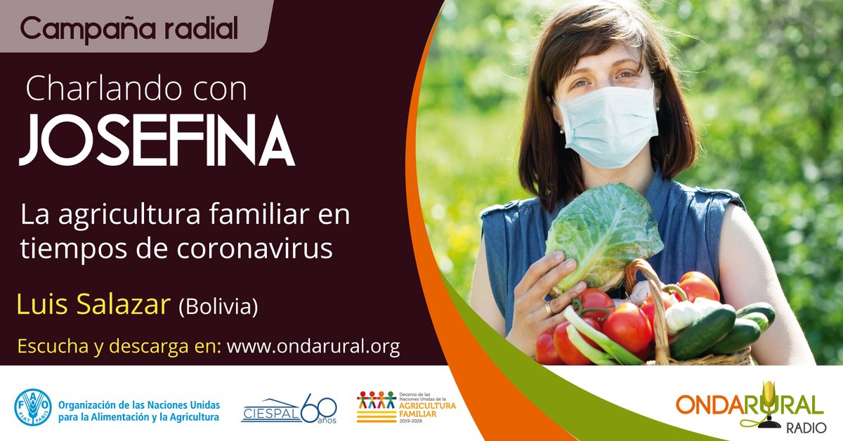 ondarural's tweet photo. #CampañaRadial🎙
📣Conozcamos cómo las #zonasrurales de #Bolivia enfrentan la crisis por el #coronavirus. Desde este país andino, Luis Salazar, comunicador del Centro de Producción Radiofónica de Cochabamba, informa.
Escuchemos su reporte ▶️ https://t.co/GZKjrI9bbu https://t.co/Df03JMX61I