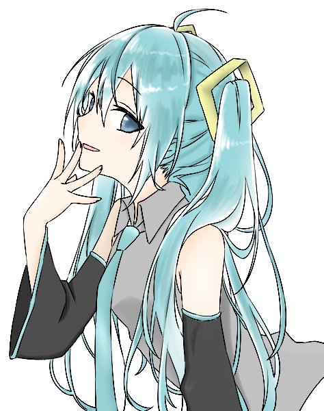 お茶 イラスト 初音ミク 髪の毛の塗り方動画見ながら塗ってみました 髪以外はやる気ほぼなかったです 線画はもちろん私じゃないです T Co 7yxnrwdabn Twitter