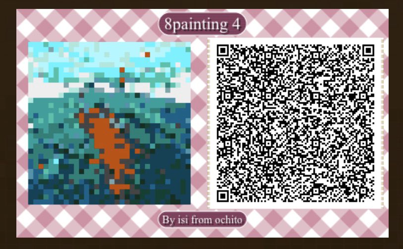 eightpaint's tweet photo. if you’d like to put up some #8painting too, i made some #ACNH qr codes!!! (2 of 3) https://t.co/CfMBHg4Pjo