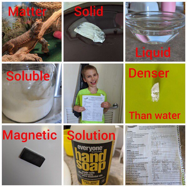 WES_Elem's tweet photo. Check out this awesome science scavenger hunt that Grady completed! https://t.co/v6GnvJAotr