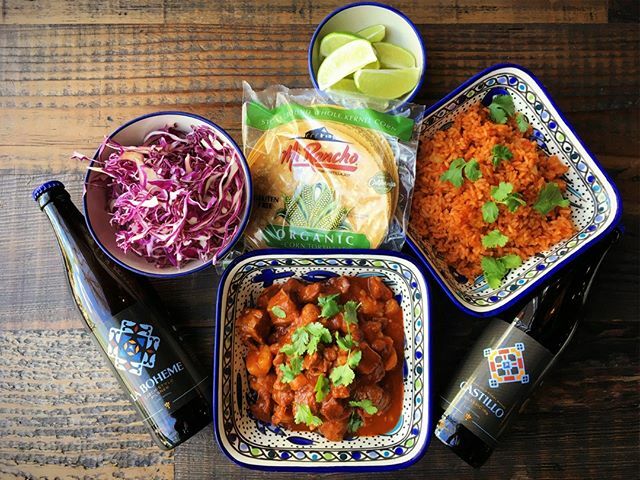 Last chance for our Take &amp; Bake Dinner Special, only three left! New Mexico Chile Spiked Pork &amp; Potato Taco package for 3.⁠
⁠
A stew of tender Braised Pork Cheeks and Potatoes, Spanish Rice, Shredded Cabbage, Cotija Cheese, 8 Organic Tortillas and Sl… ift.tt/2UCj4qA