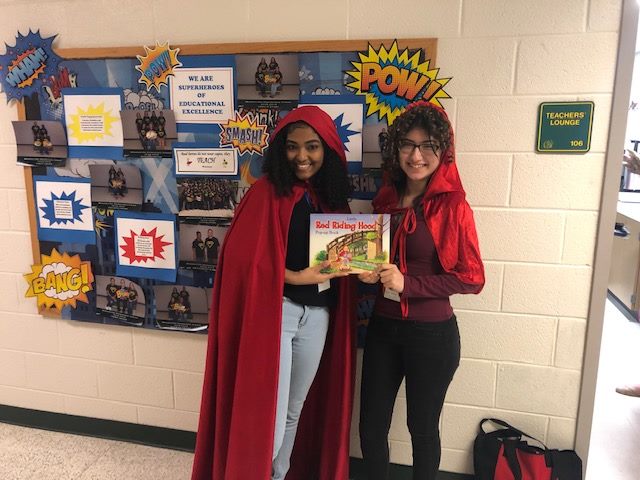 GOOTeachers's tweet photo. “You can find magic wherever you look. Sit back and relax, all you need is a book.”~ Dr. Seuss #ThrowbackThursday to a few of last year's reading celebrations. Our elementary students ♥️ when the high school Teacher Cadets visit their schools. #futureteachers #teachersfortomorrow https://t.co/X00ARYXqnw