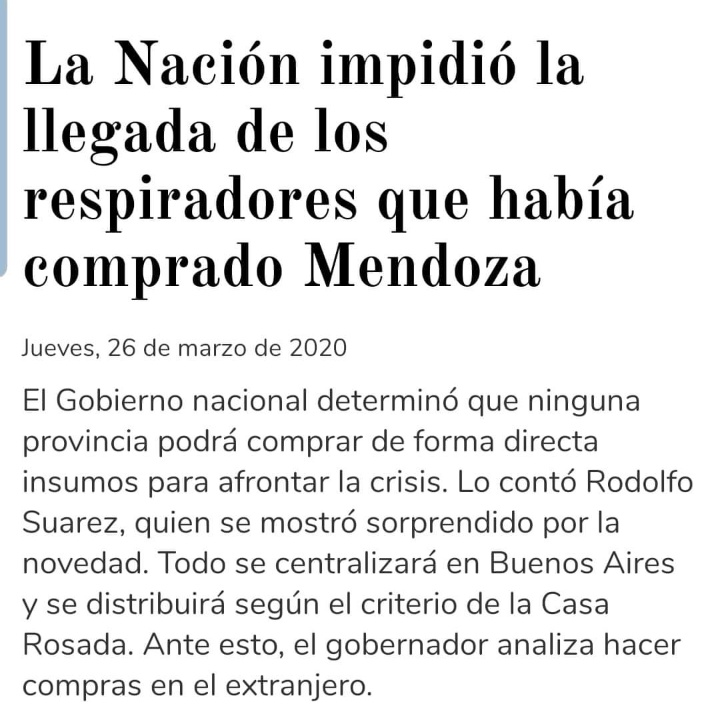 Este es el federalismo de los peronchos!
#FernandezConMendozaNo