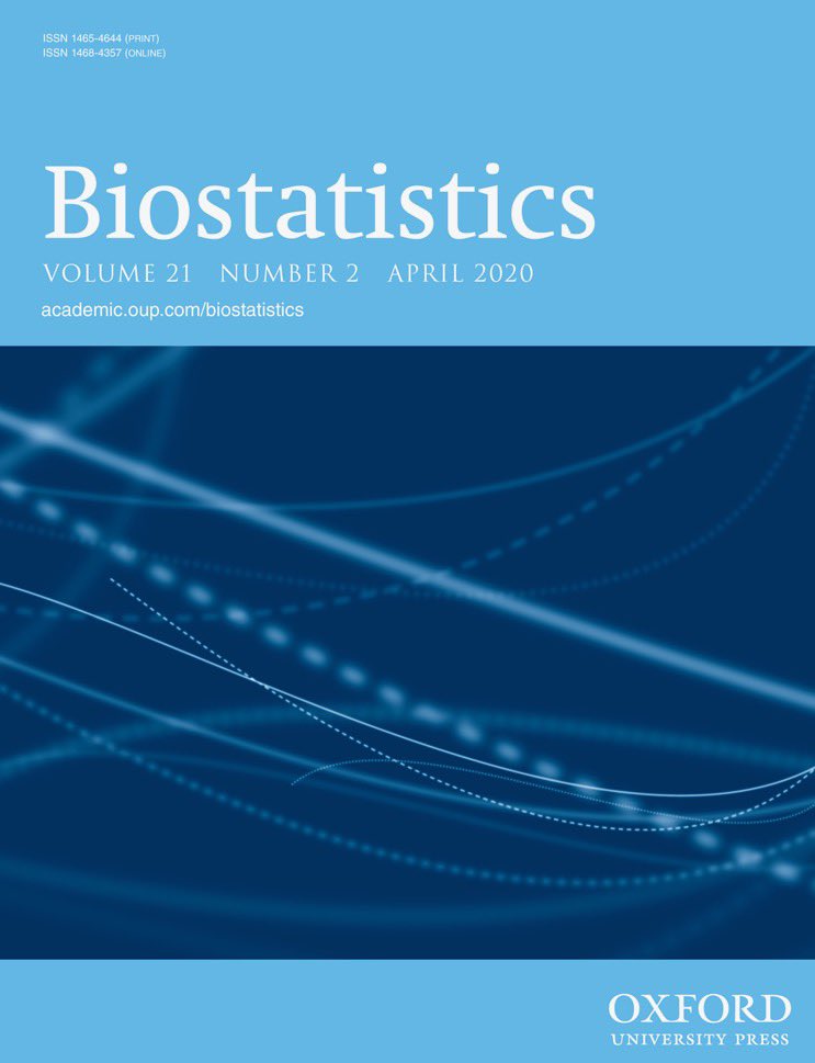 biostatistics's tweet photo. Jam-packed new April issue of @biostatistics includes: dose finding studies, incidence and prevalence estimation, missing data and prediction, adaptive randomized trials, our invited commentary series on machine learning for causal inference, and more.

https://t.co/jQI1hyqNdv https://t.co/llFHQxMApp