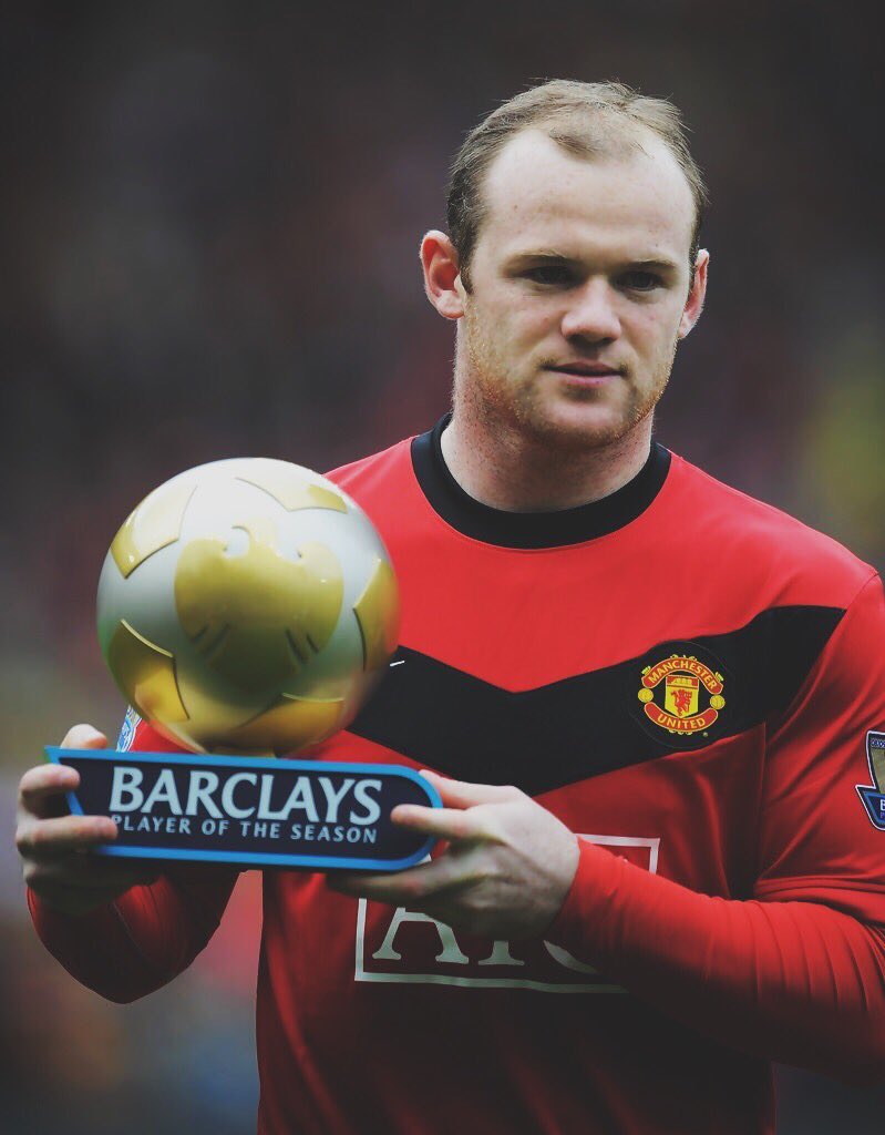 1. Wayne Rooney - 2009/1034 goals & 7 assists.• PFA Players’ POTY• PFA Fans’ POTY• Premier League POTS• FWA FOTY• Man Utd POTY• Sir Matt Busby POTY• PFA TOTY- Carried us within 1 point off PL title.- 5 UCL knockout goals.- Scored winner in League Cup final.