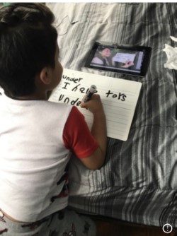 30Q149's tweet photo. @30Q149 @nycdistrict30 Our youngest leaders show amazing abilities during their #remotelearningnyc lessons. We are so proud of you and your teacher. https://t.co/tLKfwQKqqS