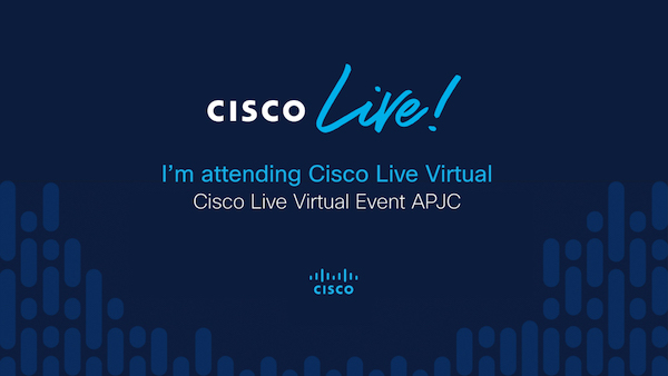 Get the latest insights at Cisco Live APJC Virtual Event Keep up-skilling yourself with IT trends and watch Keynotes from Cisco's leaders and tech deep dives from leading engineers and experts
<a href="/ciscoapac/">Cisco APAC</a> <a href="/CiscoGateway/">CiscoGateway</a> <a href="/Cisco_ID/">Cisco Indonesia</a> <a href="/Cisco/">Cisco</a> 
#CiscoLiveAPJC #DigitalTransformation