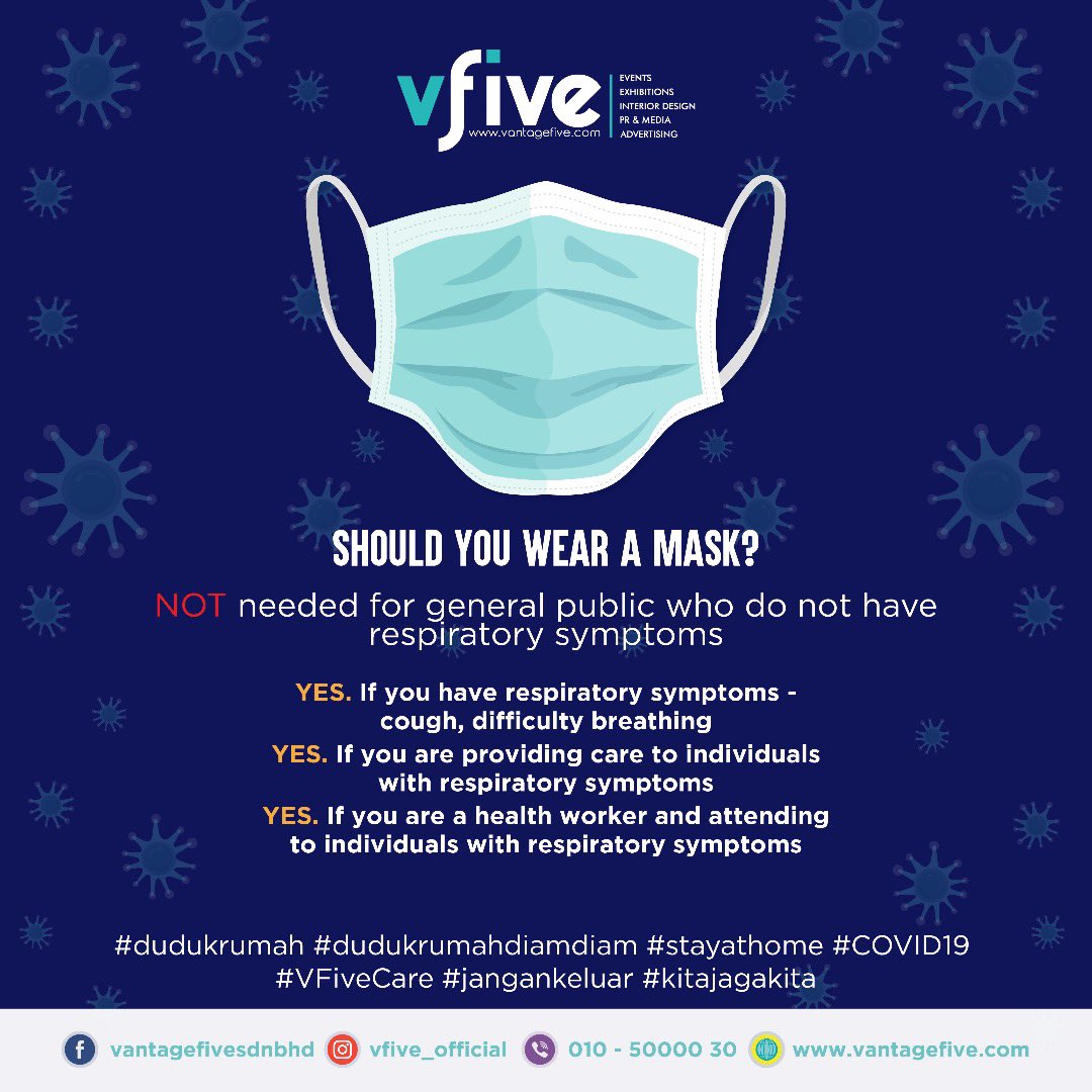 vfive_group's tweet photo. Please wear a mask IF you have these 3 reasons 🙆🏻‍♀️ 

#dudukrumah
#dudukrumahdiamdiam
#stayathome
#COVID19 
#VFiveCare
#jangankeluar
#kitajagakita https://t.co/WJzV850naD