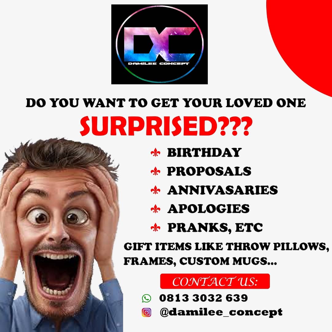 Cheyih_Viktah's tweet photo. With @Damilee_, you can get

- Surprise packages
- Picture frames
- Mugs
- Throw pillows
- Custom Wall clocks
- Business Branding
- Graphic Design and Printing 

All at an affordable price

Twitter: @damilee_
Instagram: damilee_concept
WhatsApp: 08133032639

#60e https://t.co/g49sdd2y8y