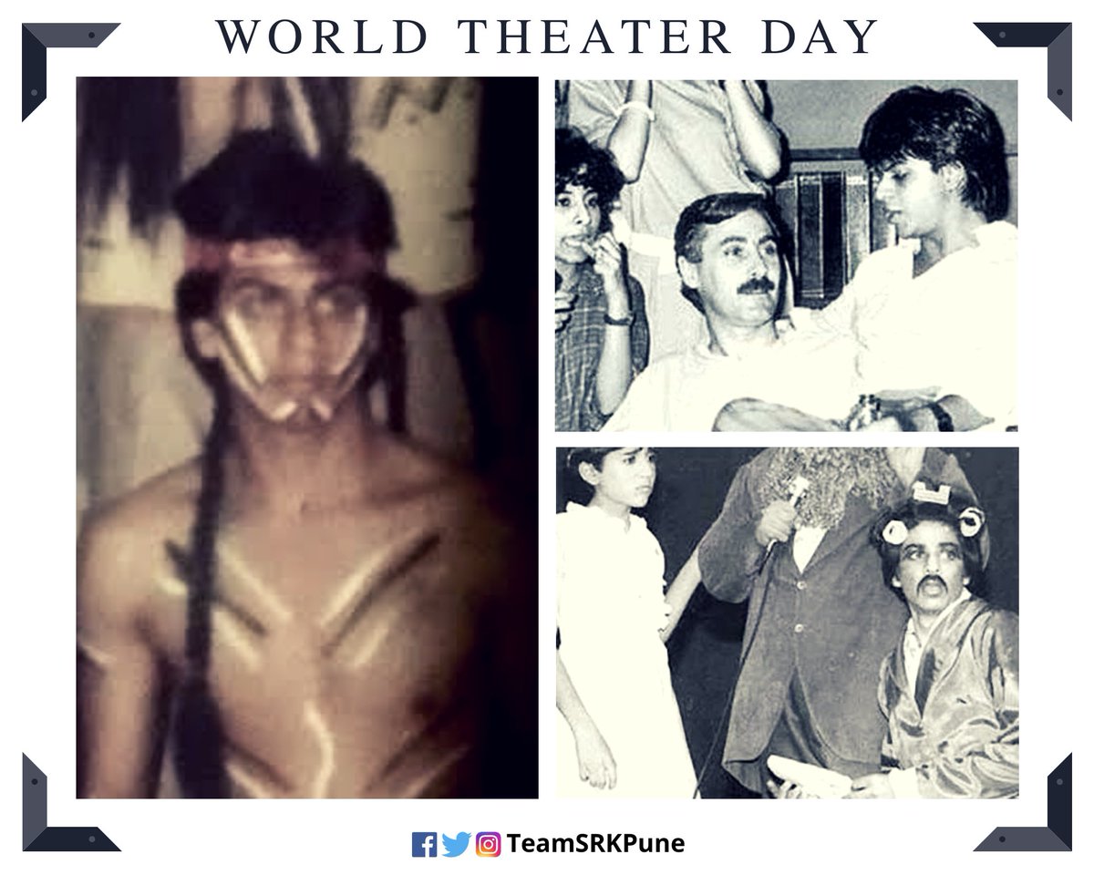 teamsrkpune's tweet photo. To all the Theater Artists and To the Best Actor Ever Produced from Theater @iamsrk . Here's Wishing World Theater Day to Everyone who dream to be An Actor ♥️
.
.
#worldtheaterday #Theater #SRK #ShahRukhKhan #KingKhan #Bollywood #WorldsBestActor #Motivation #inspirational https://t.co/bhmSHwNwGO