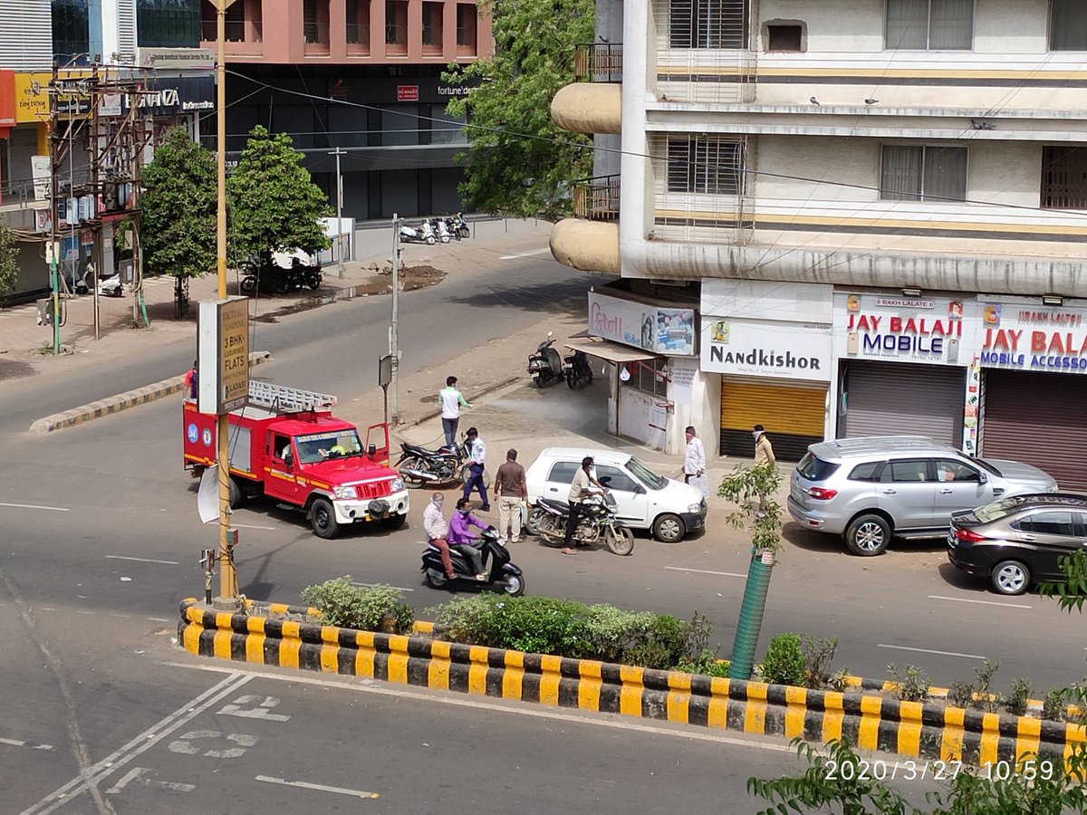 Nathsviral's tweet photo. @shridhar3033 @TheRishiVora @pujaparekh Spraying done at medical store, atm, grocery store.. https://t.co/Ei1fH2aewL