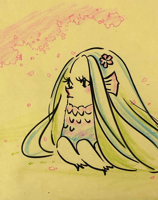コロナめ……やっぱお花見したかったよねえ……(T ^ T)
て事で前回よりちょっと女子力上げた感じのアマビエさま。早くコロナが収束しますように('д⊂) 