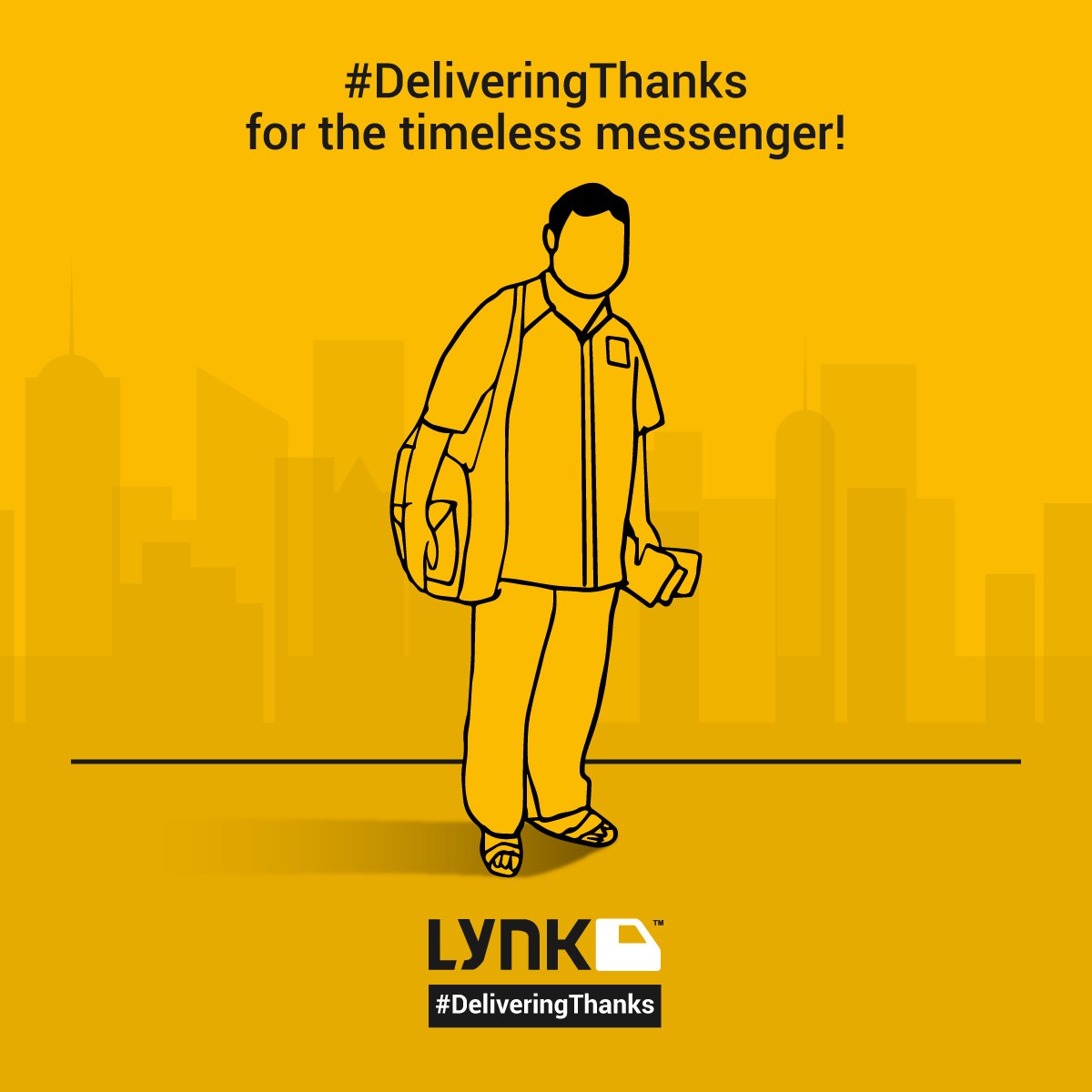 LynkLogistics's tweet photo. In life, we often tend to take small things for granted. From today let's look around and start #DeliveringThanks to the people who make our lives more comfortable with their big help! 

#Lynk #LetsLynk #LynkLogistics https://t.co/TdC3sTHswa