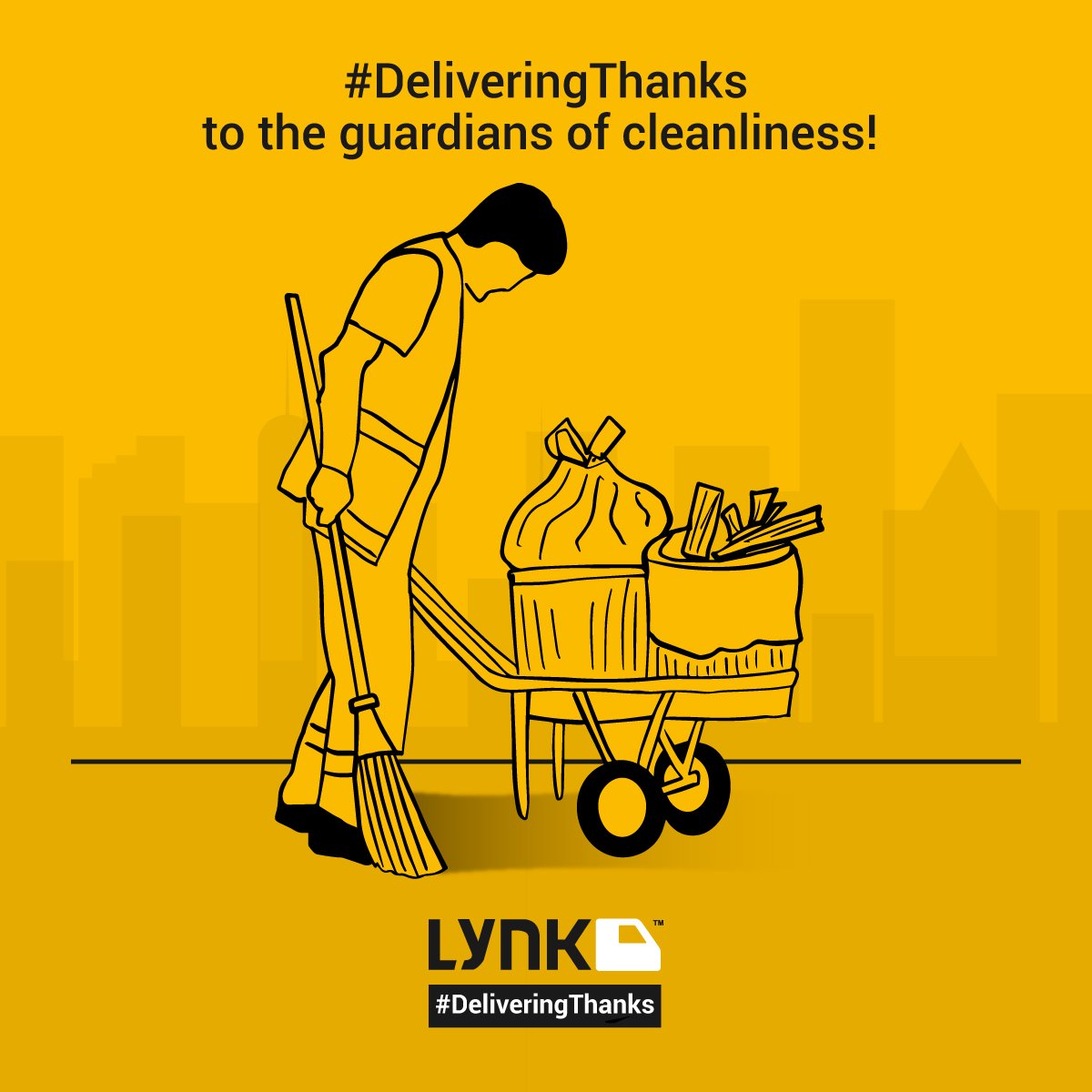 LynkLogistics's tweet photo. In life, we often tend to take small things for granted. From today let's look around and start #DeliveringThanks to the people who make our lives more comfortable with their big help! 

#Lynk #LetsLynk #LynkLogistics https://t.co/TdC3sTHswa