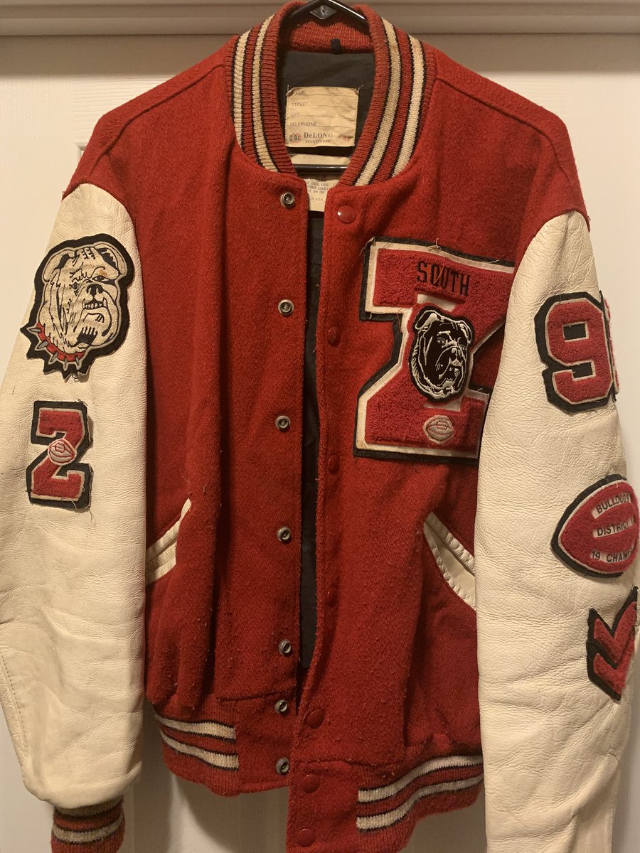 ZumEastHigh's tweet photo. @fzevenneman Im going to a time long long ago in a county you all know well. Rocking it back to 1991 in St Chuck County and @ZumSouth Here comes a well worn Letterman Jacket! #FZEQuarantineChallenge #ThrowbackThursday https://t.co/t8WPvljQEt