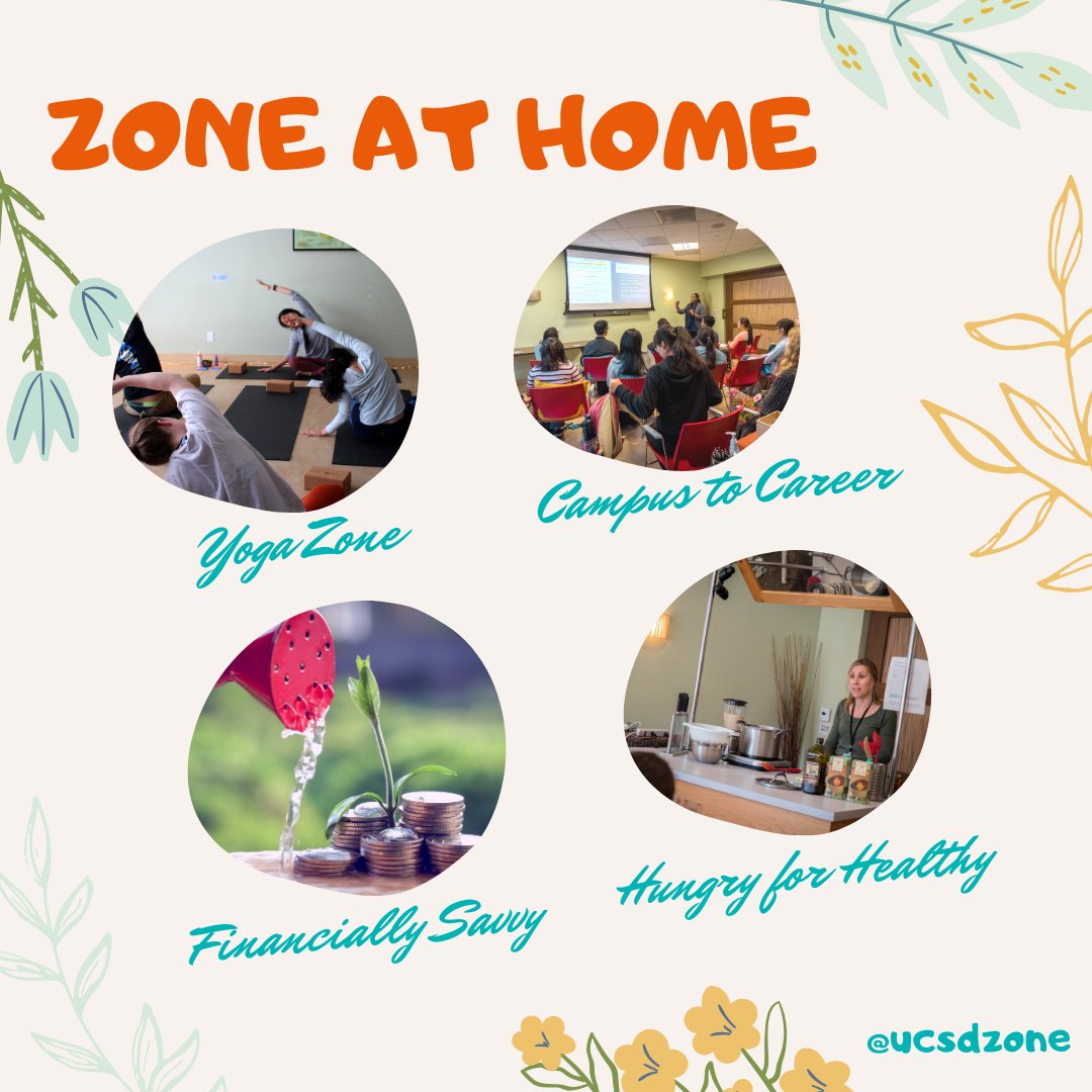 UCSDZone's tweet photo. Hey there, Tritons! We are excited to host some of your favorite Zone programs via Zoom! π Check out our calendar on the link in our bio for more details. We'll be adding more throughout the quarter so stay tuned! π
#ucsd #springquarter #onlinelearning #wellness #ZoneAtHome https://t.co/LB2DaxpLGV