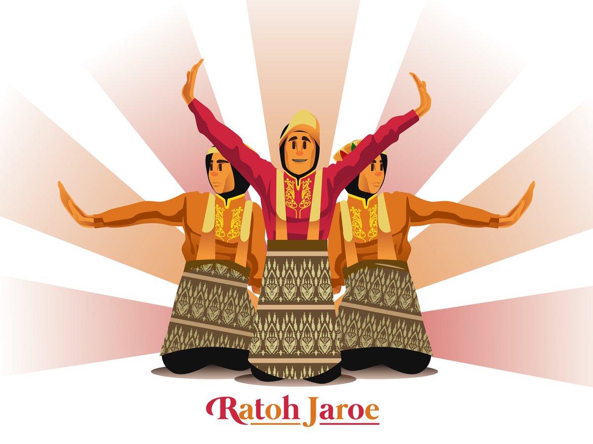 Gambar Tari Saman Animasi