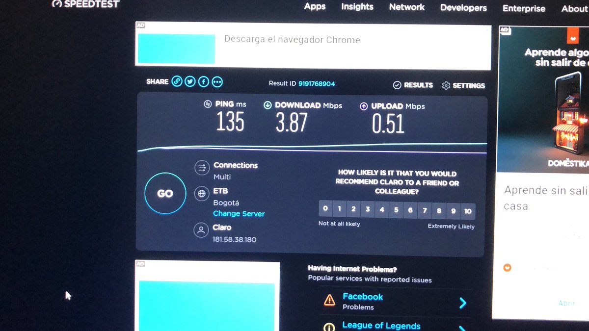 carlos_duque's tweet photo. @ClaroTeAyuda @ClaroColombia llevo una semana tratando de comunicarme con soporte técnico y la llamada convenientemente se cae cuando va a pasar al Ascesor... estoy pagando por un plan de 49 mb y a duras penas tengo 5... https://t.co/YKs4fQTB73