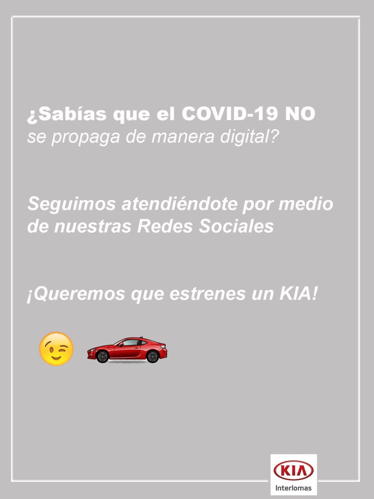 Seguimos atendiéndote en nuestra redes sociales o a los teléfonos
☎️ 55 4774 3100
📱 55 6853 2582
¡Queremos que estrenes una KIA!