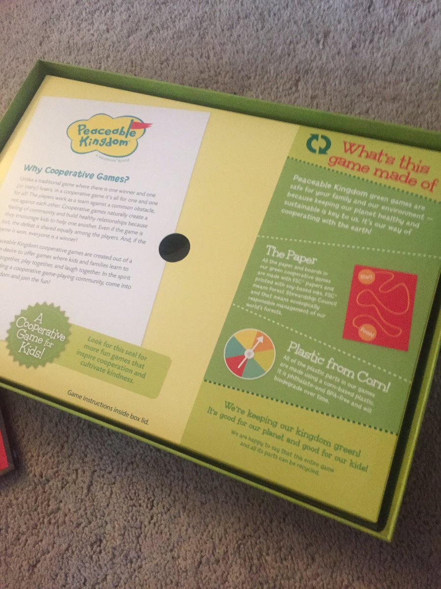 Board games at the Gletty house tonight and loved what we saw printed inside. Corn based plastics are def the future!