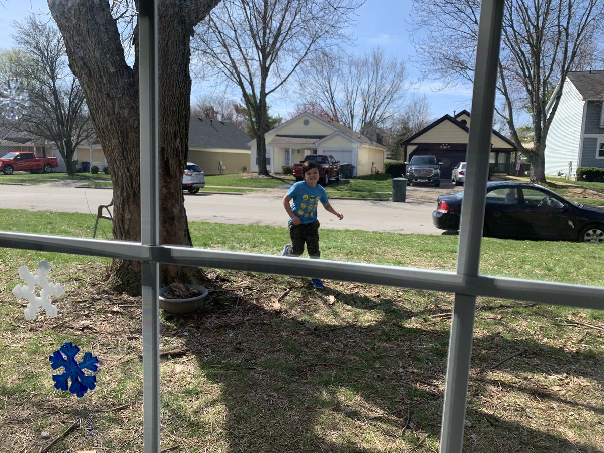 TMacSing's tweet photo. Today Aiden did a lot of outdoor play with Daddy, and Evelyn enjoyed story time with Bri on YouTube, and a quick zoom call from Ms. Jen and Ms. Amy! Ended the night with some Star Wars-I’d say it was a pretty good day. 🥰 #itsworthit #sutterpark #getoutside https://t.co/5DOPvFiphz
