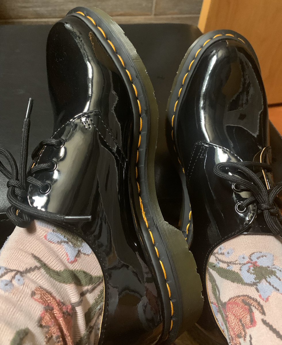 BossLadyN's tweet photo. That @drmartens life! Can’t wait to get off work from home so I can rock these new bad boys in the office. https://t.co/wl7u0mvPQE