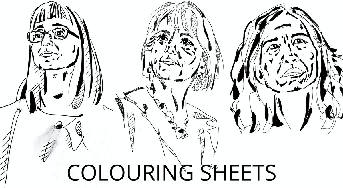 You loved <a href="/BadPortraits/">Bad Portraits</a>'s art of Dr. Hinshaw, Dr. Henry and Dr. Tam so much that we are releasing her three pieces of artwork as free colouring sheets! You can download them now at bit.ly/33UOvR1. Please tag <a href="/BadPortraits/">Bad Portraits</a> and <a href="/madamepremier/">madamepremier</a> and we will share your art!