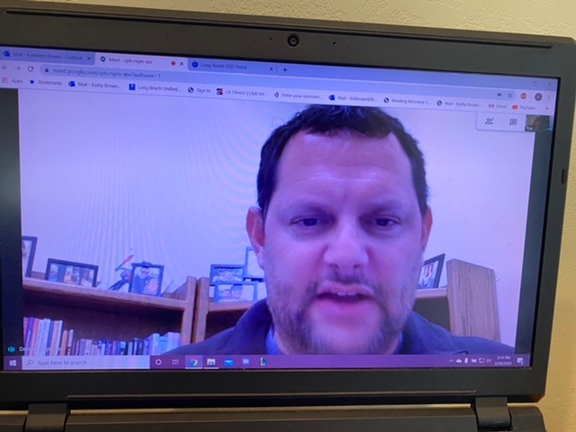 KathyBrownRR's tweet photo. Grateful to @DJespersen1 @Whittier for meeting with me today. Appreciate our conversation around how to best support literacy learning for students, teachers and their families. #proudtobelbusd #literacyleaders #allmeansall #goodfirstteaching https://t.co/q366wLnJqY