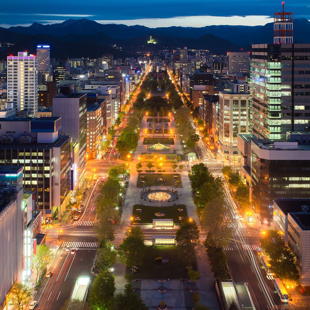 One of the many night #views of #Hokkaido. 🌟