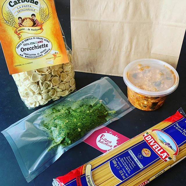 Our famous pasta sauces are now available for you to pick up and cook at home. Check out our range of Italian wines at great prices too! Our Italian pantry is open til 2pm and then back from 3 pm-9pm tonight. ift.tt/2WLcPDn