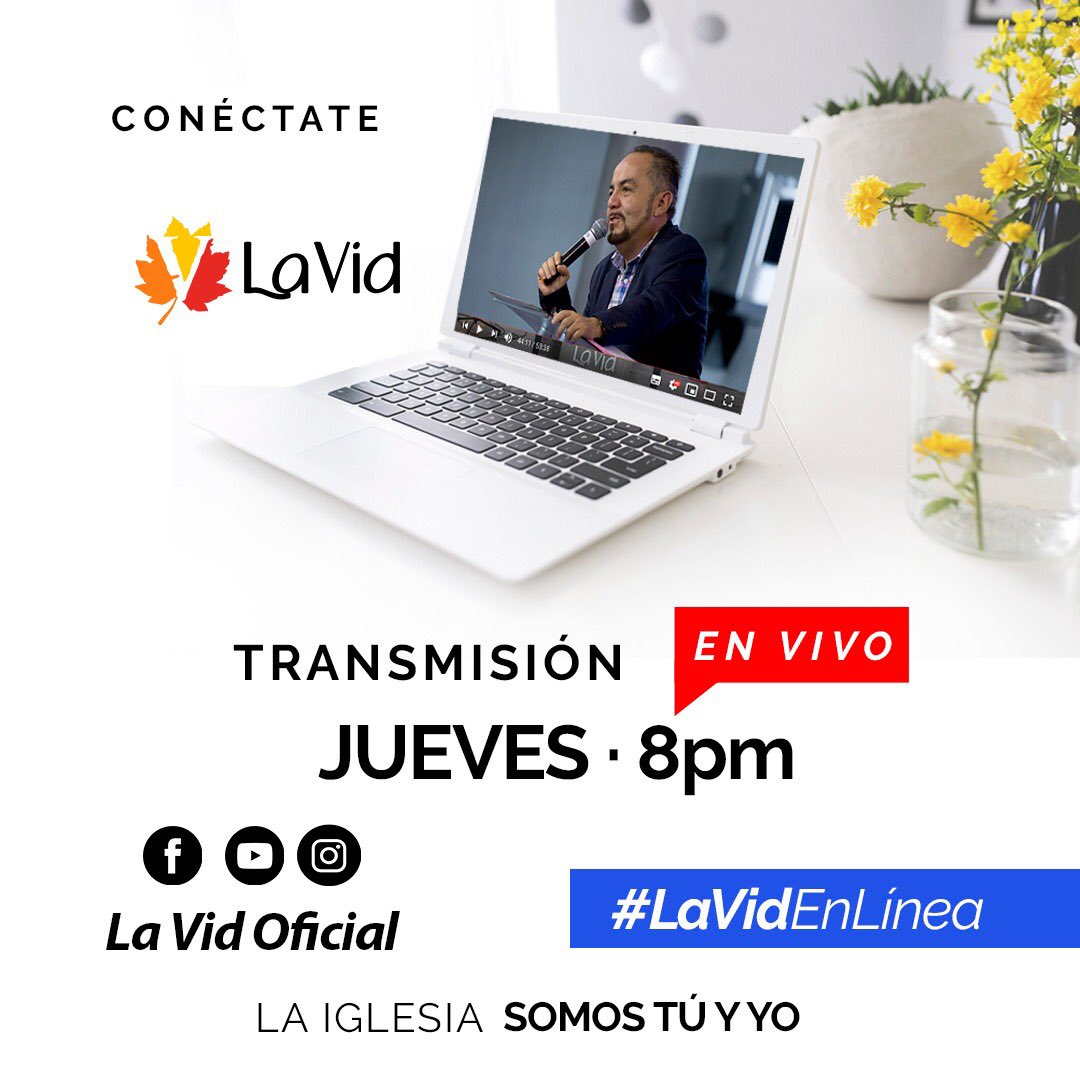 lavidoficial's tweet photo. Estamos #EnVivo conéctate a nuestra transmisión en vivo #VidEnLinea #IglesiaEnLinea https://t.co/PeE6XJ55Mu