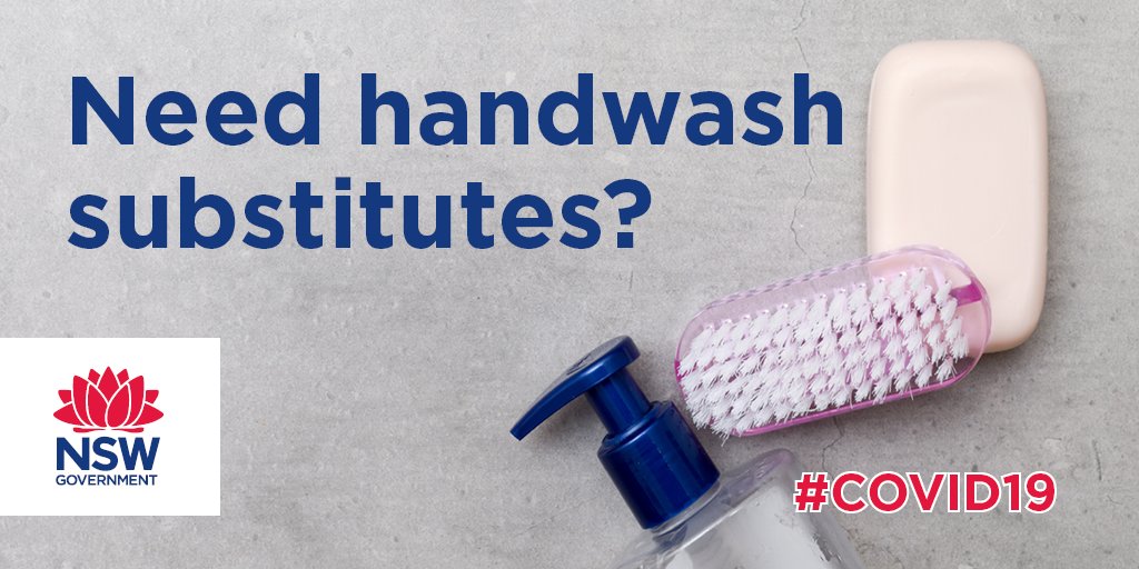 All you need is water &amp; a detergent (surfactant) such as a bar of soap, body wash or shampoo. It doesn’t need to be expensive, or “antibacterial”. The key is to wash often &amp; wash well, for at least 20 seconds. Find the facts about #COVID19 hygiene at: preview.nsw.gov.au/covid-19/how-t…