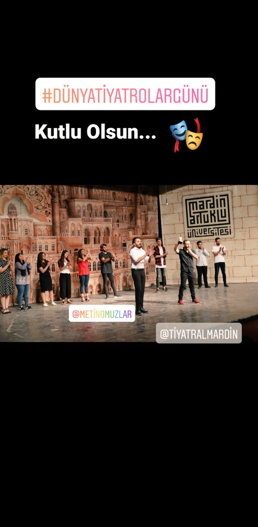 timardin's tweet photo. Dünya Tiyatrolar Günü Kutlu Olsun...🎭 @cfurk7 @metinomuzlar @AlkanogluH @mehtapcakii @dmrahmet_admr @ismustek @AyseNurYyldz @gamzelibitter https://t.co/FK6oEj4CYY